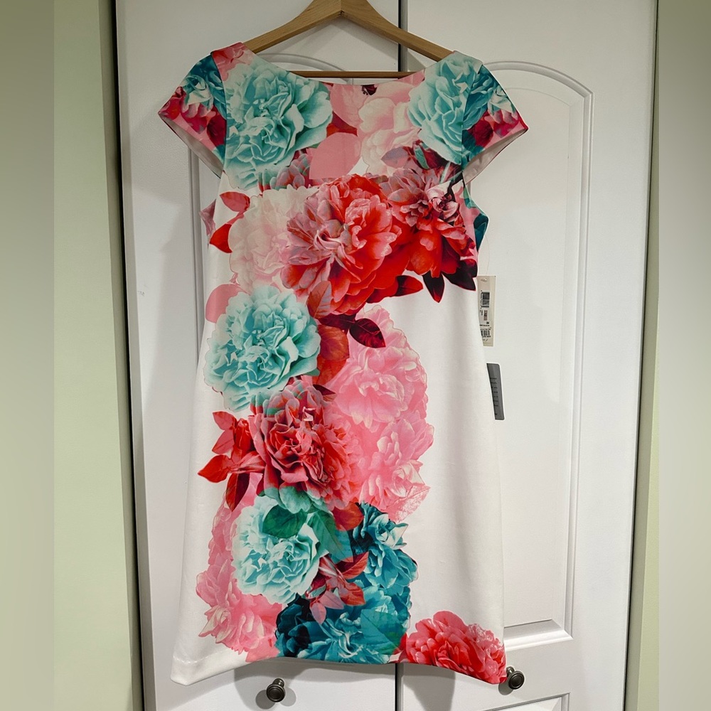 ELIZA J | Vibrant Sleeveless Floral Dress - Size 12, New with Tags